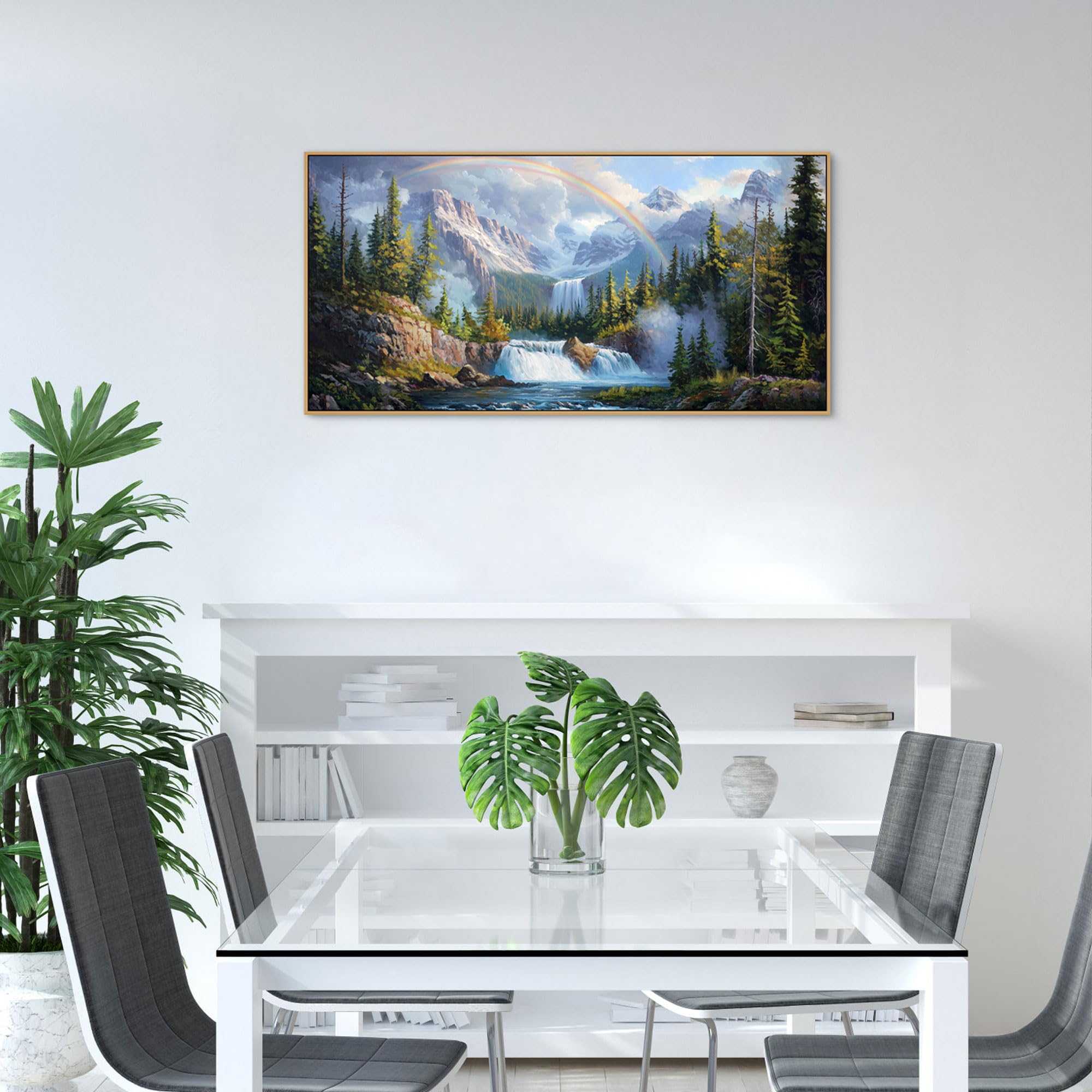Amazon.com: XLSJERST Waterfall Wall Art - Natural Picture Artwork